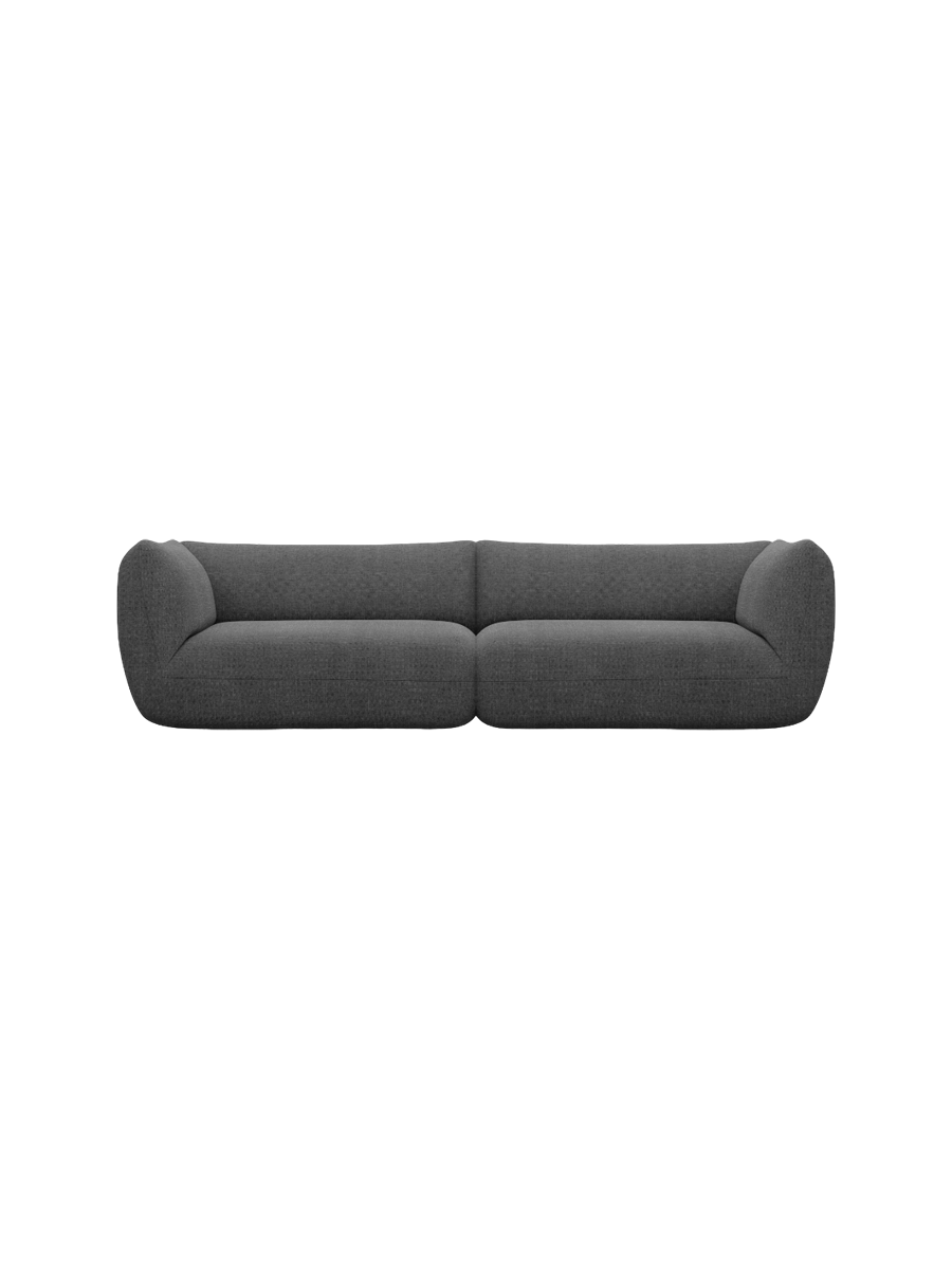 
4-Sitzer Design Sofa „Amalfi“ mit Strukturstoff-Bezug - Strukturstoff Anthrazit