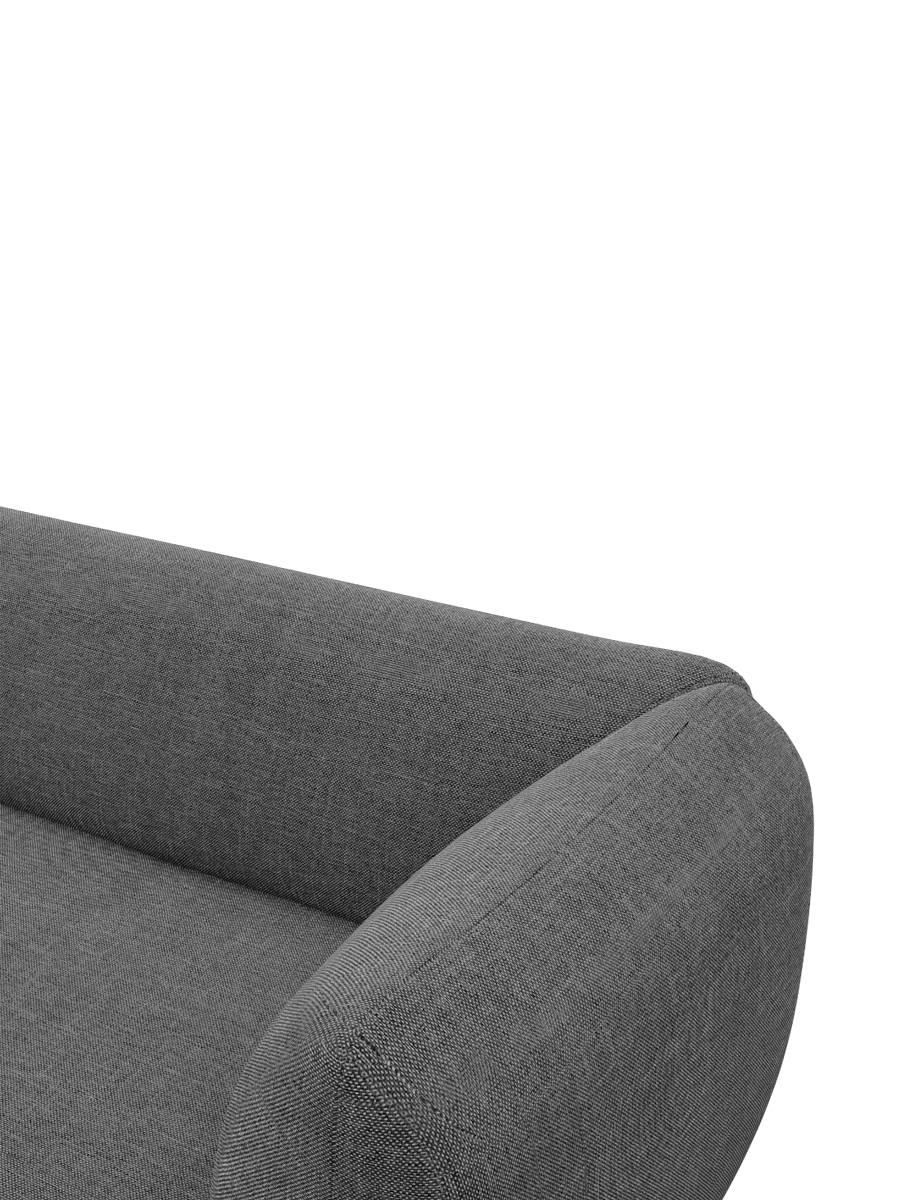 
4-Sitzer Design Sofa „Amalfi“ mit Strukturstoff-Bezug - Strukturstoff Anthrazit