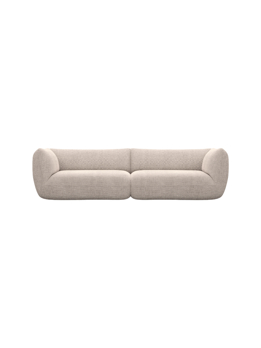 
4-Sitzer Design Sofa „Amalfi“ mit Strukturstoff-Bezug - Strukturstoff Anthrazit