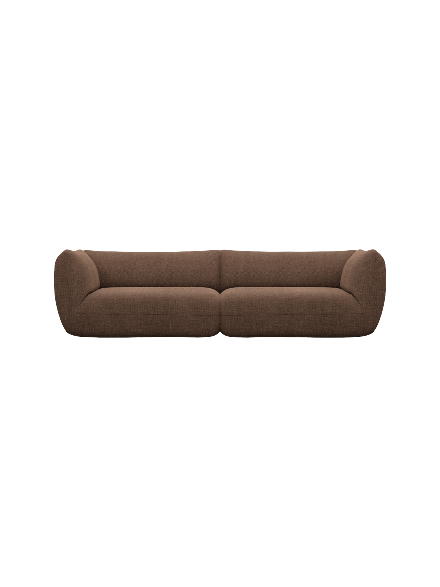
4-Sitzer Design Sofa „Amalfi“ mit Strukturstoff-Bezug - Strukturstoff Anthrazit