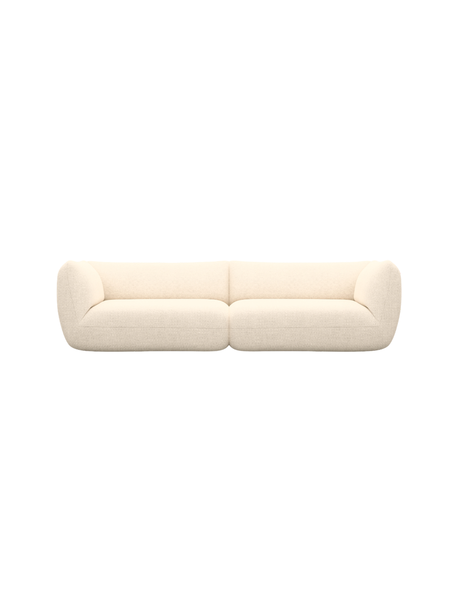 
4-Sitzer Design Sofa „Amalfi“ mit Strukturstoff-Bezug - Strukturstoff Anthrazit