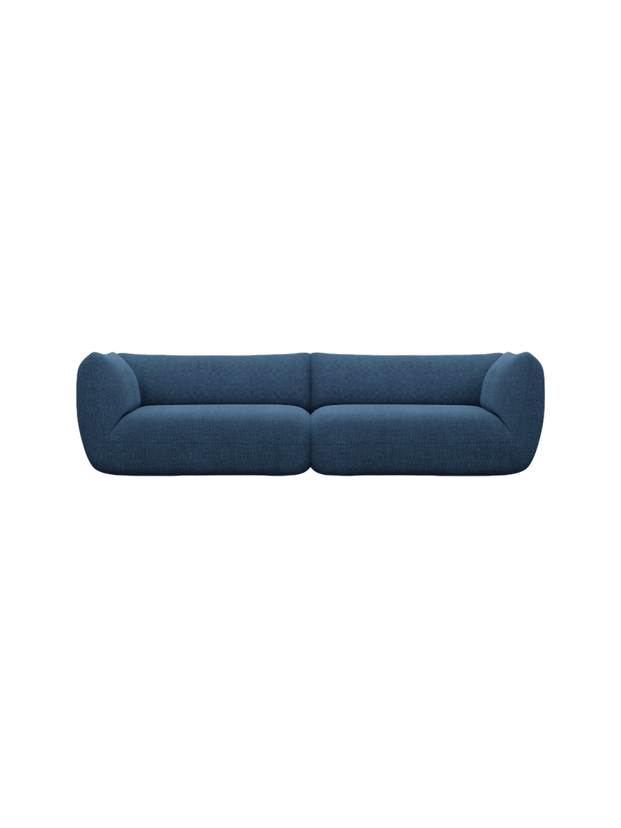 
4-Sitzer Design Sofa „Amalfi“ mit Strukturstoff-Bezug - Strukturstoff Anthrazit