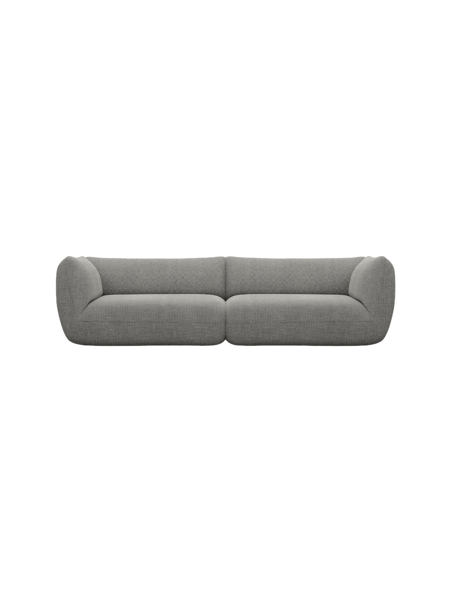
4-Sitzer Design Sofa „Amalfi“ mit Strukturstoff-Bezug - Strukturstoff Anthrazit