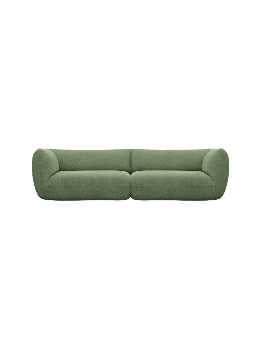 
4-Sitzer Design Sofa „Amalfi“ mit Strukturstoff-Bezug - Strukturstoff Anthrazit