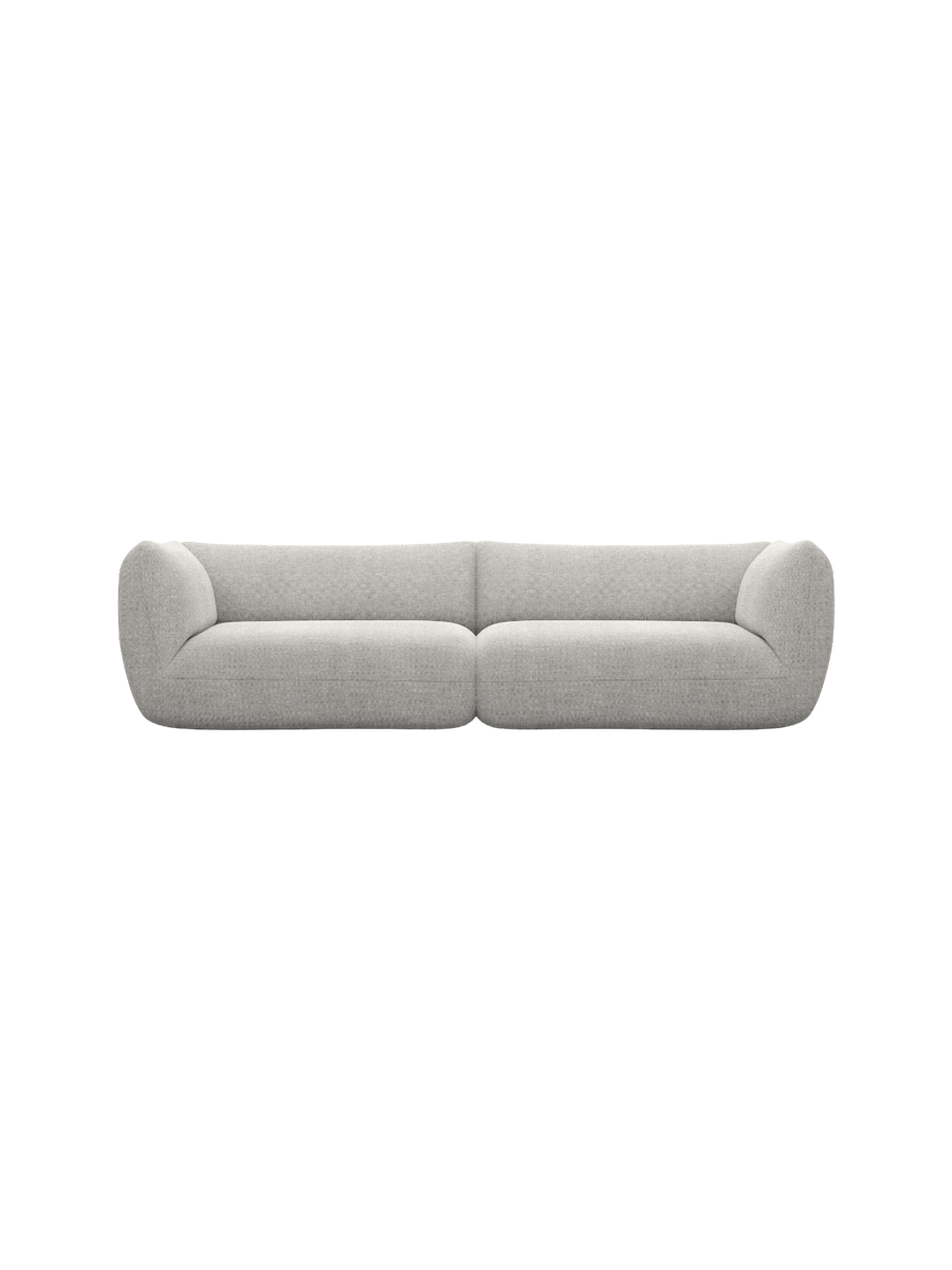 
4-Sitzer Design Sofa „Amalfi“ mit Strukturstoff-Bezug - Strukturstoff Anthrazit