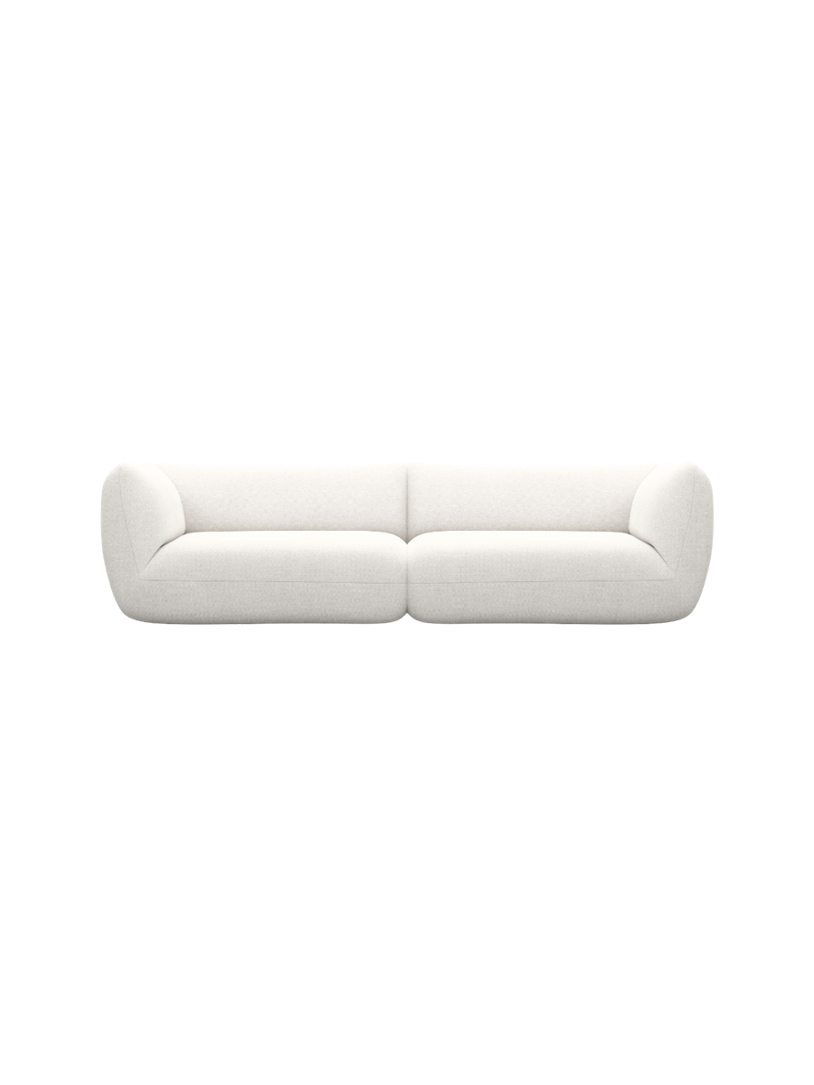 
4-Sitzer Design Sofa „Amalfi“ mit Strukturstoff-Bezug - Strukturstoff Anthrazit