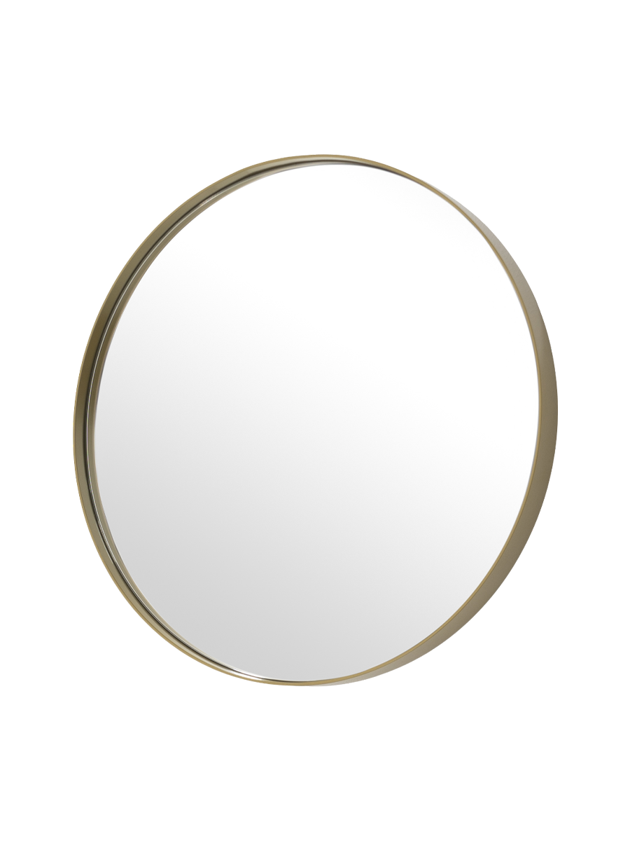 
Specchio da parete rotondo di design „Donna“ Ø 60 cm - Oro