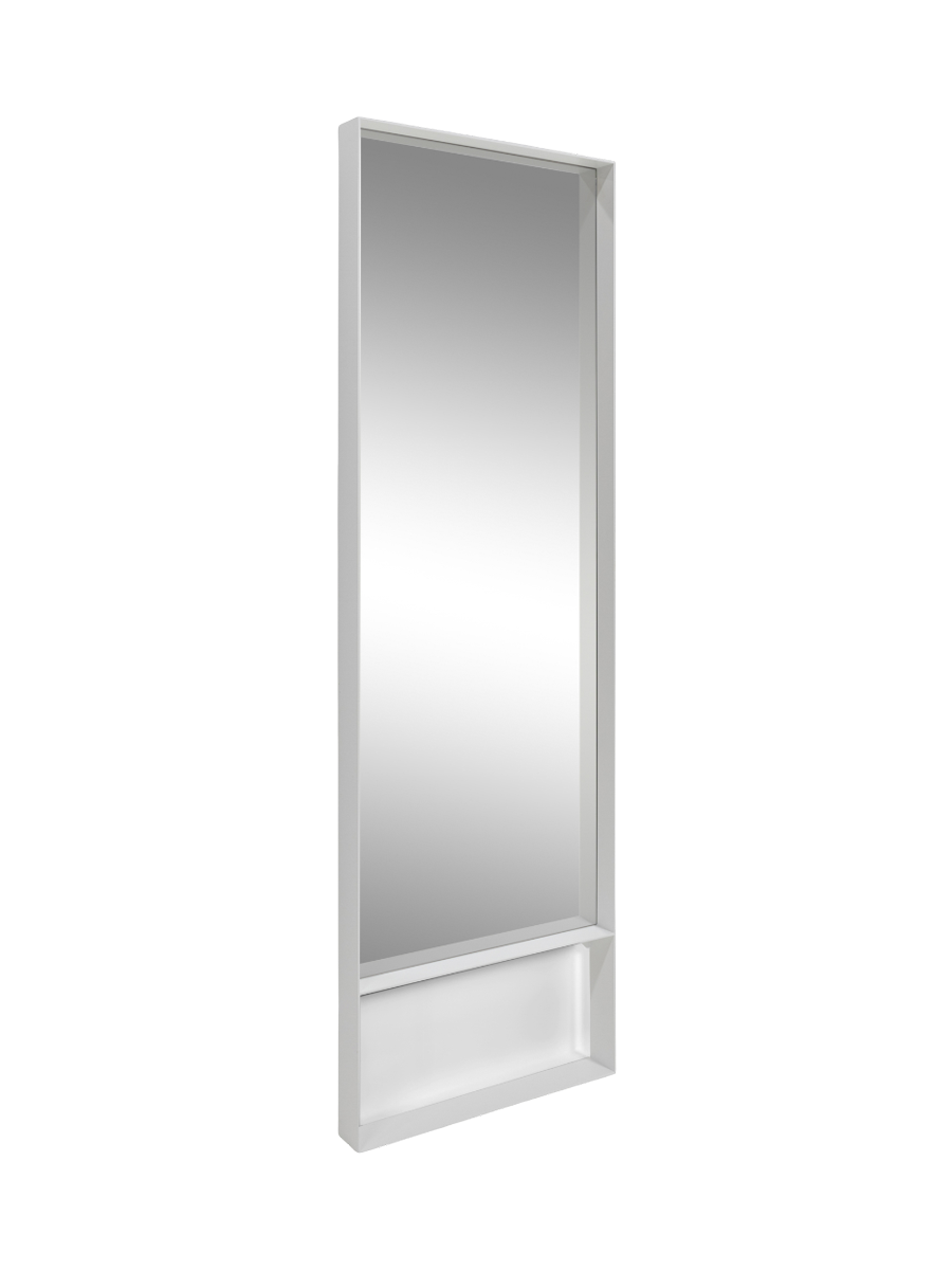 
Specchio a figura intera di design „Donna“ 190 x 60 cm - Bianco