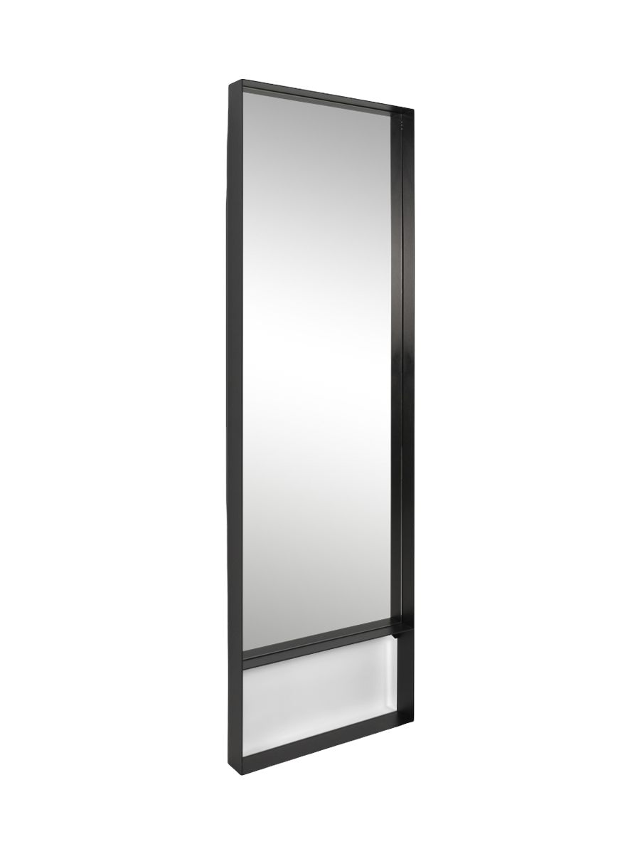 
Specchio a figura intera di design „Donna“ 190 x 60 cm - Nero
