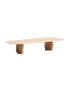 Tabletop: Travertine
Legs: Natural Oak