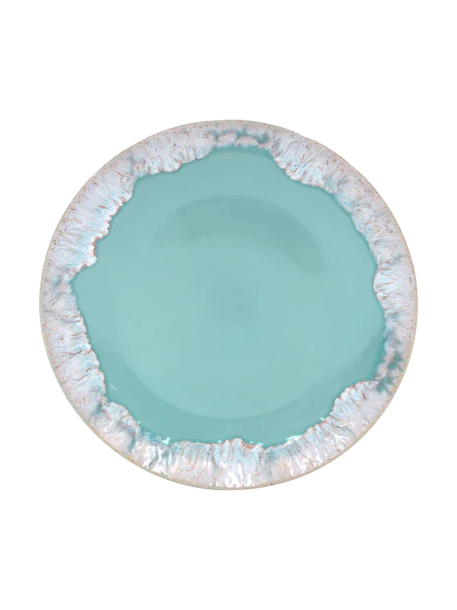 
Assiette de table artisanale « Taormina » - Eau