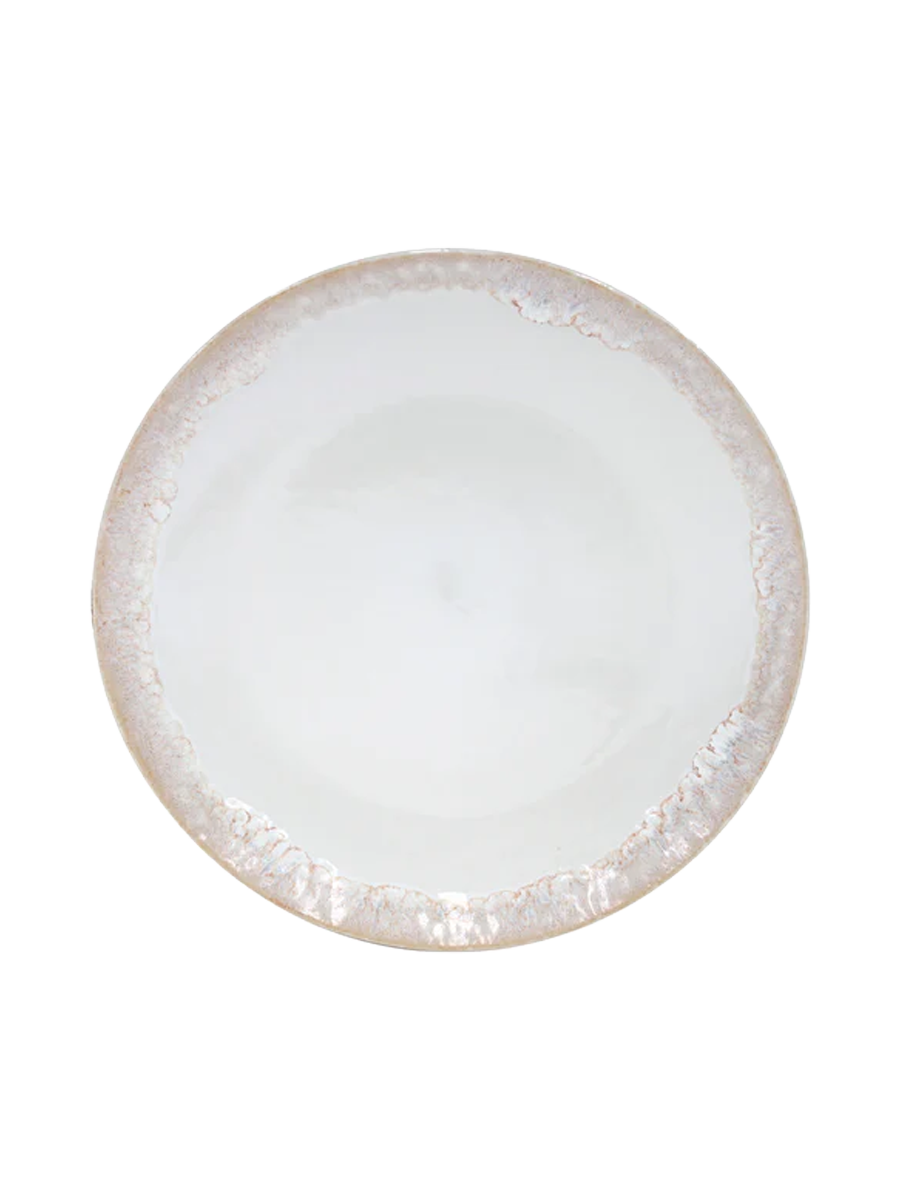 
Assiette de table artisanale « Taormina » - Blanc