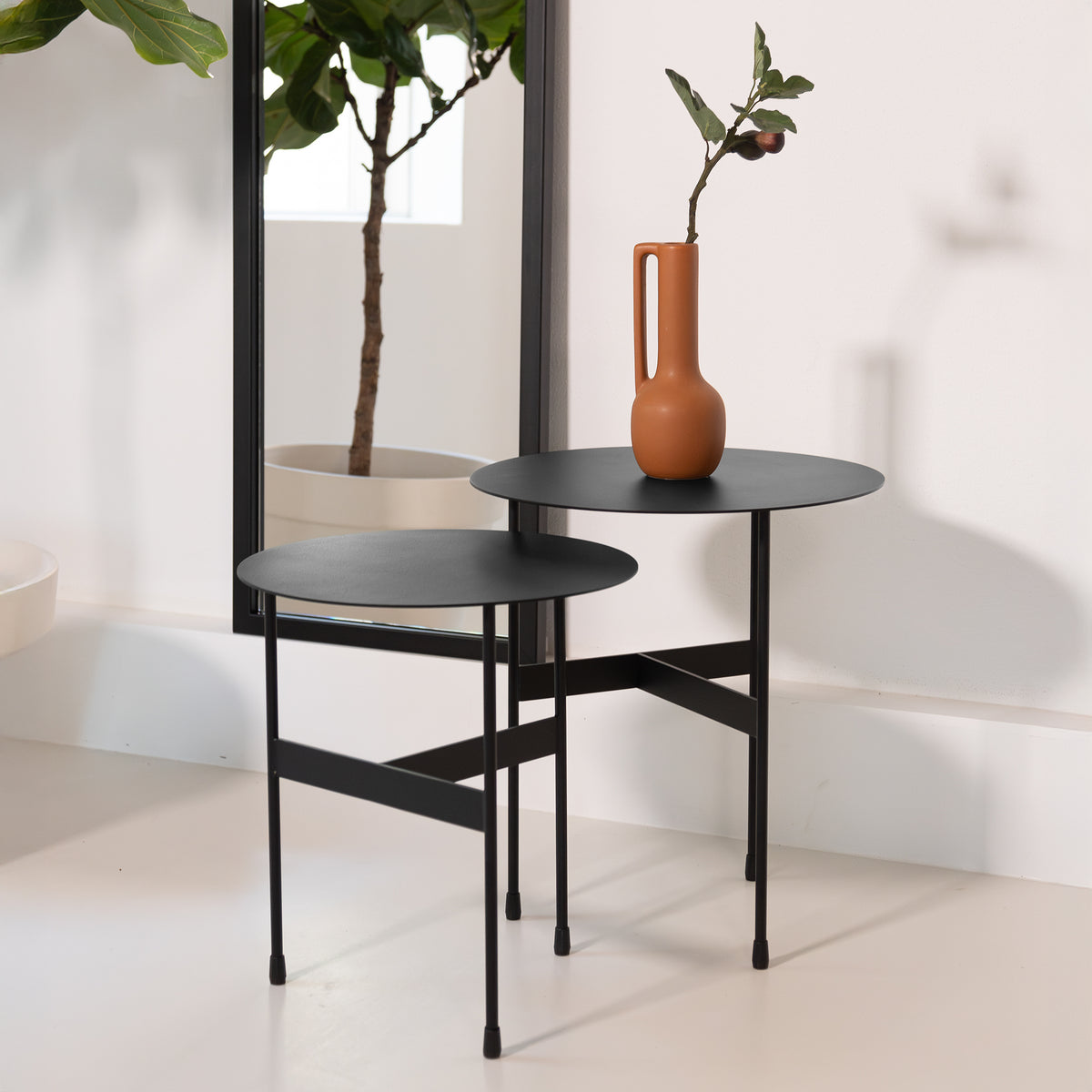 
Design Beistelltisch „Mira Low“ - Schwarz