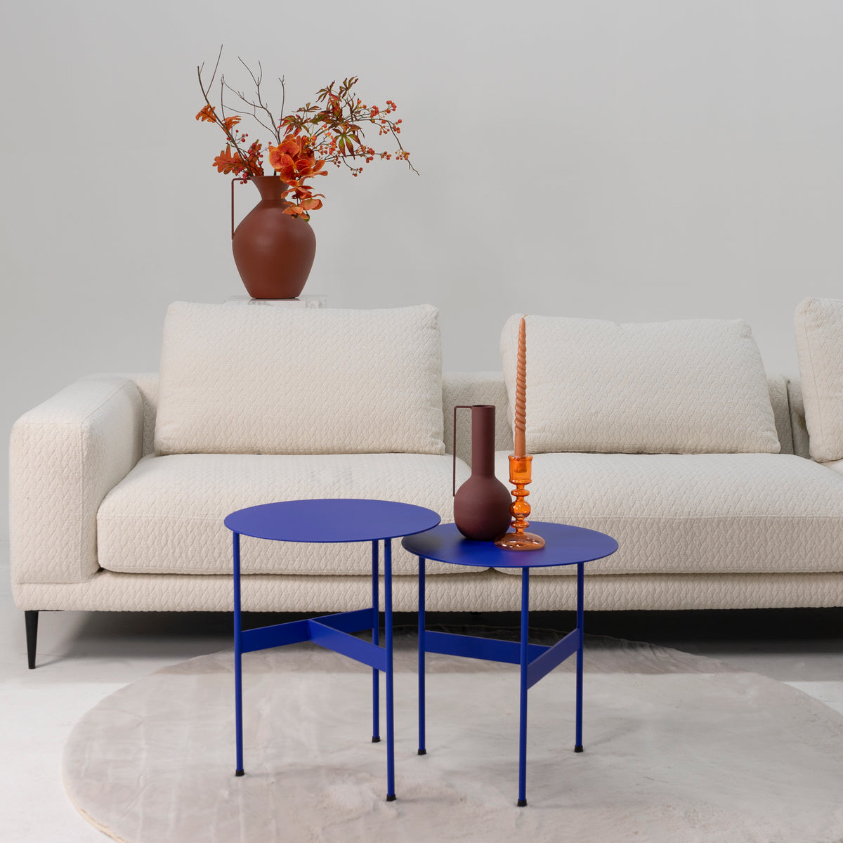 
Design Beistelltisch „Mira Low“ - Ultramarine
