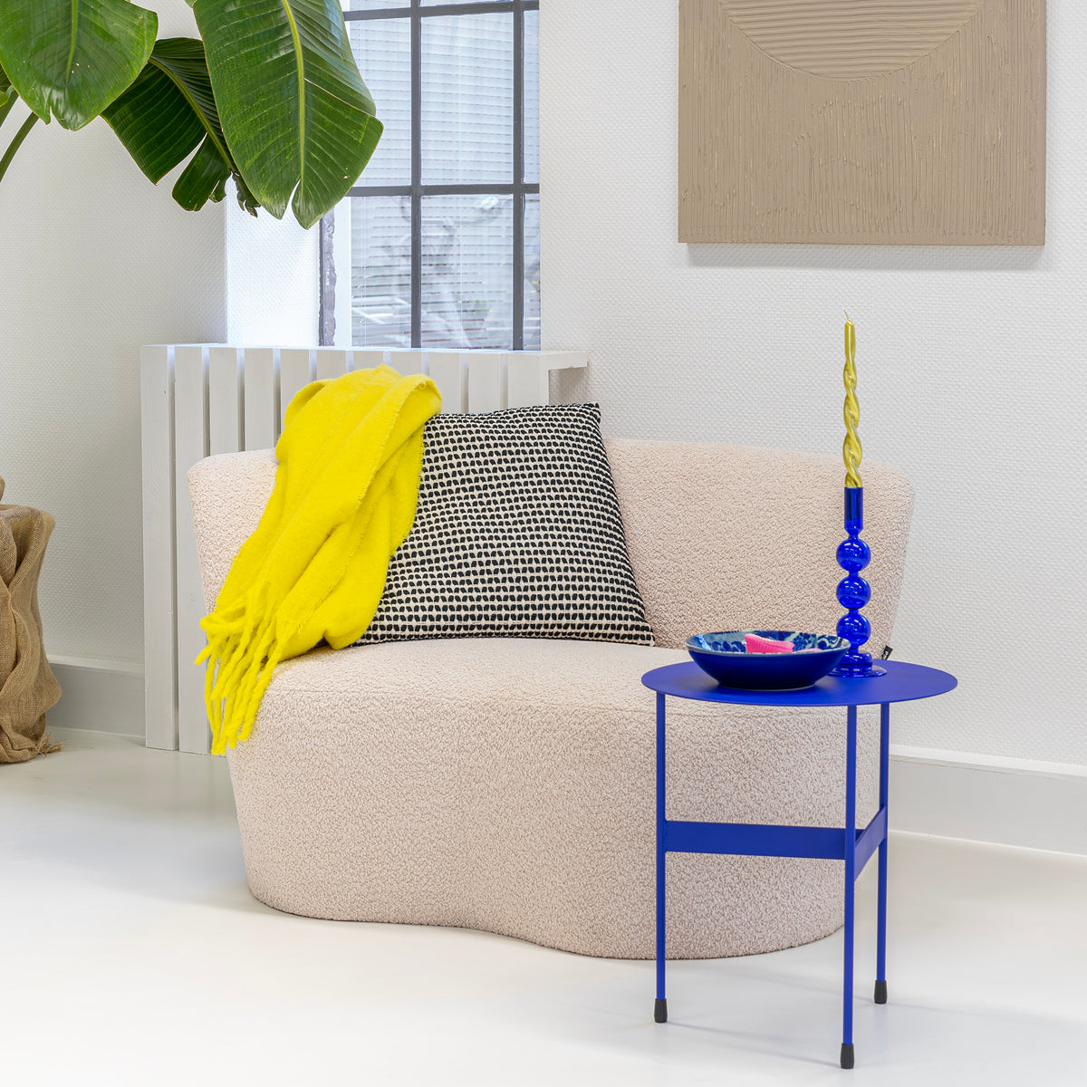 
Design Beistelltisch „Mira High“ - Ultramarine