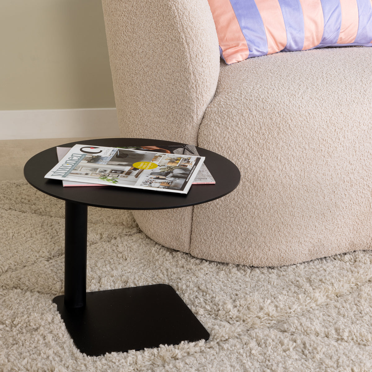 
Design Beistelltisch „Sunny Low“ - Schwarz