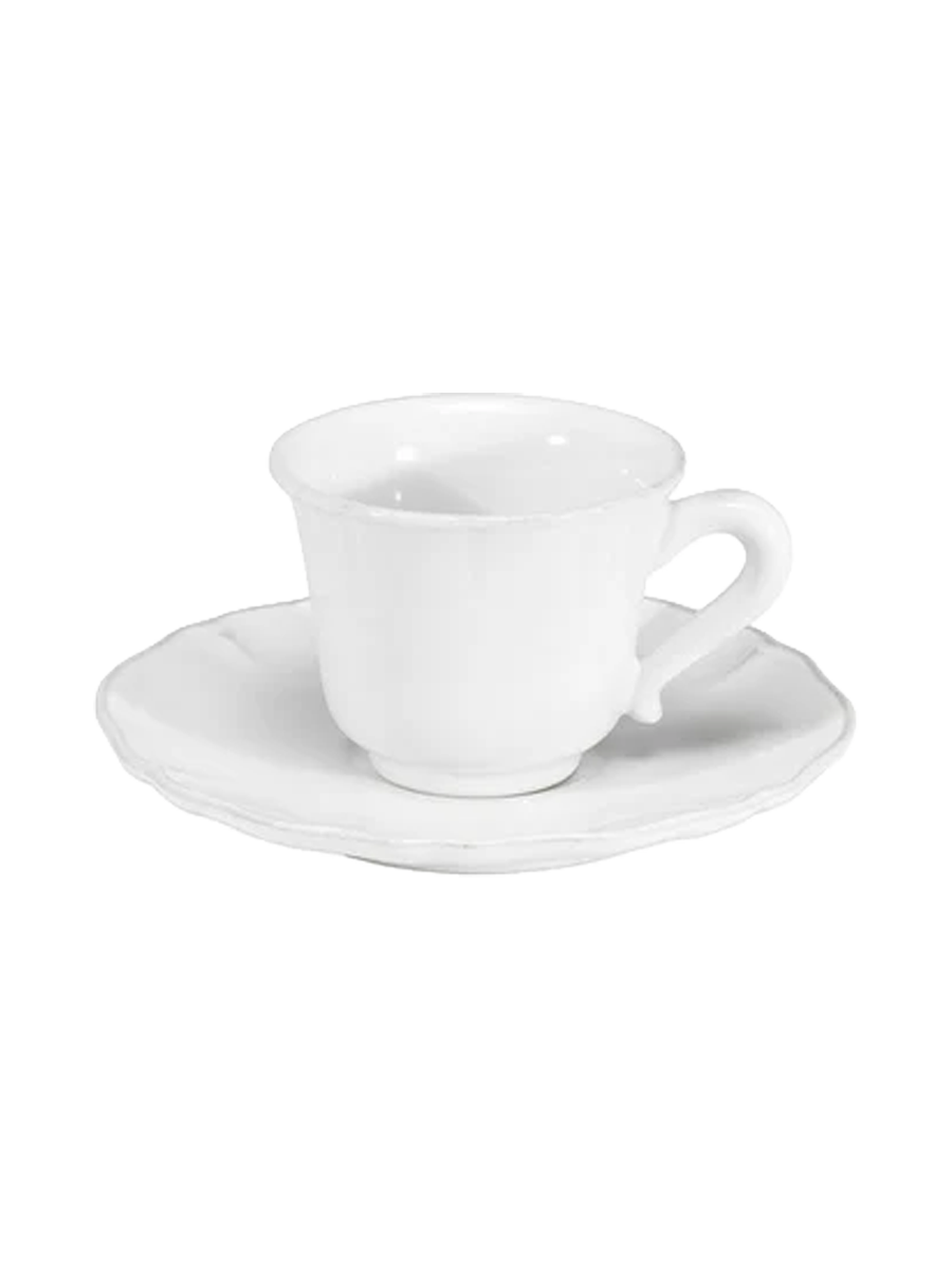 
Handmade Espresso Cup "Alentejo" incl. Saucer - White