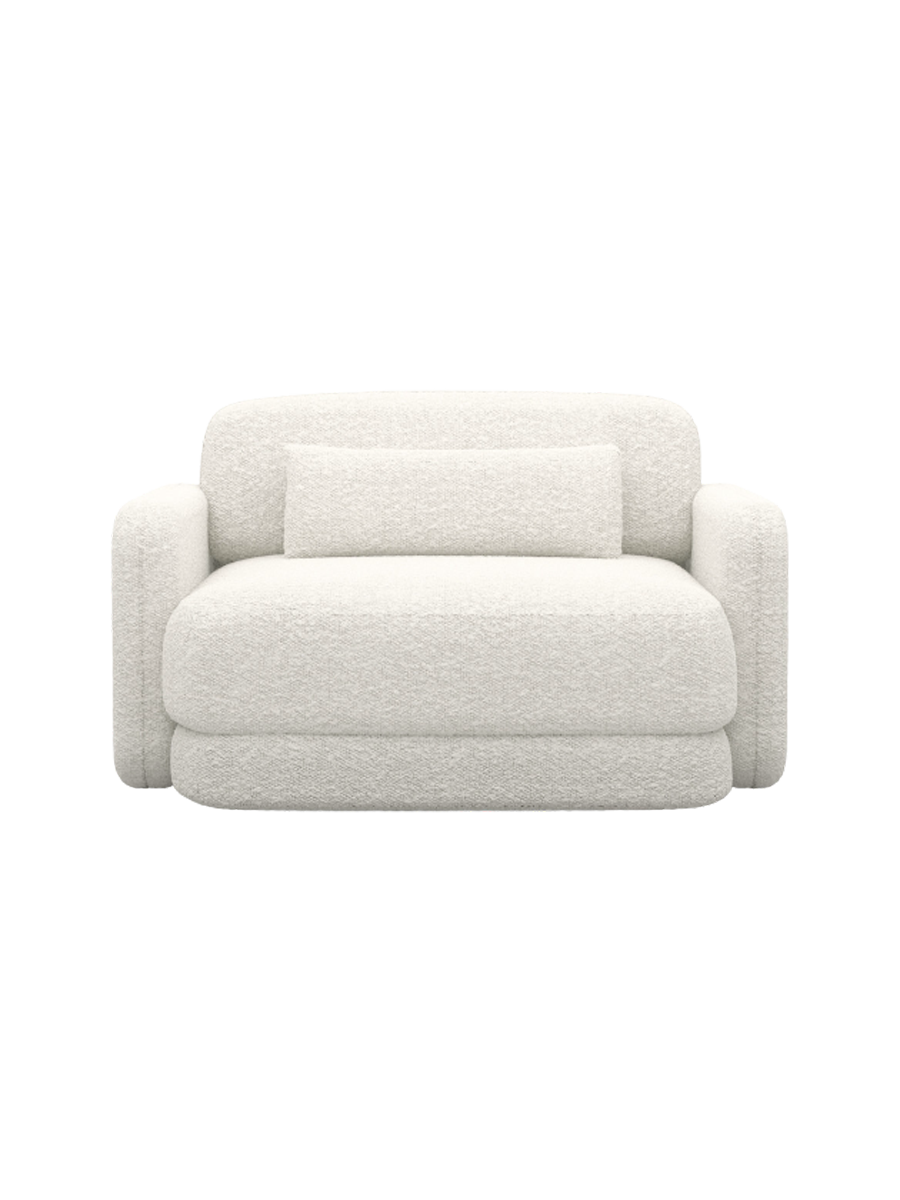 
Design Loungesessel „Eloria“ mit Bouclé-Bezug