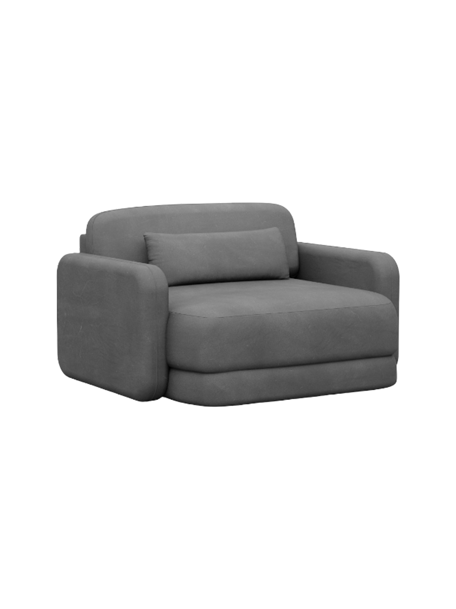 
Design Echtleder Loungesessel „Eloria“ - Echtleder Beige