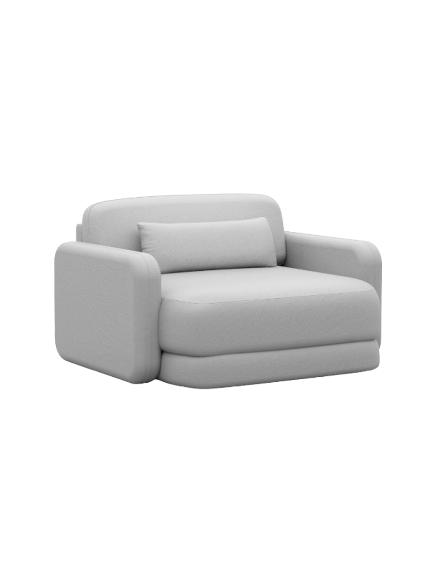 
Design Echtleder Loungesessel „Eloria“ - Echtleder Beige