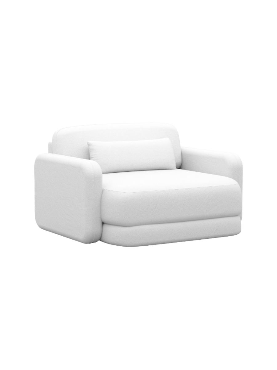 
Design Echtleder Loungesessel „Eloria“ - Echtleder Beige