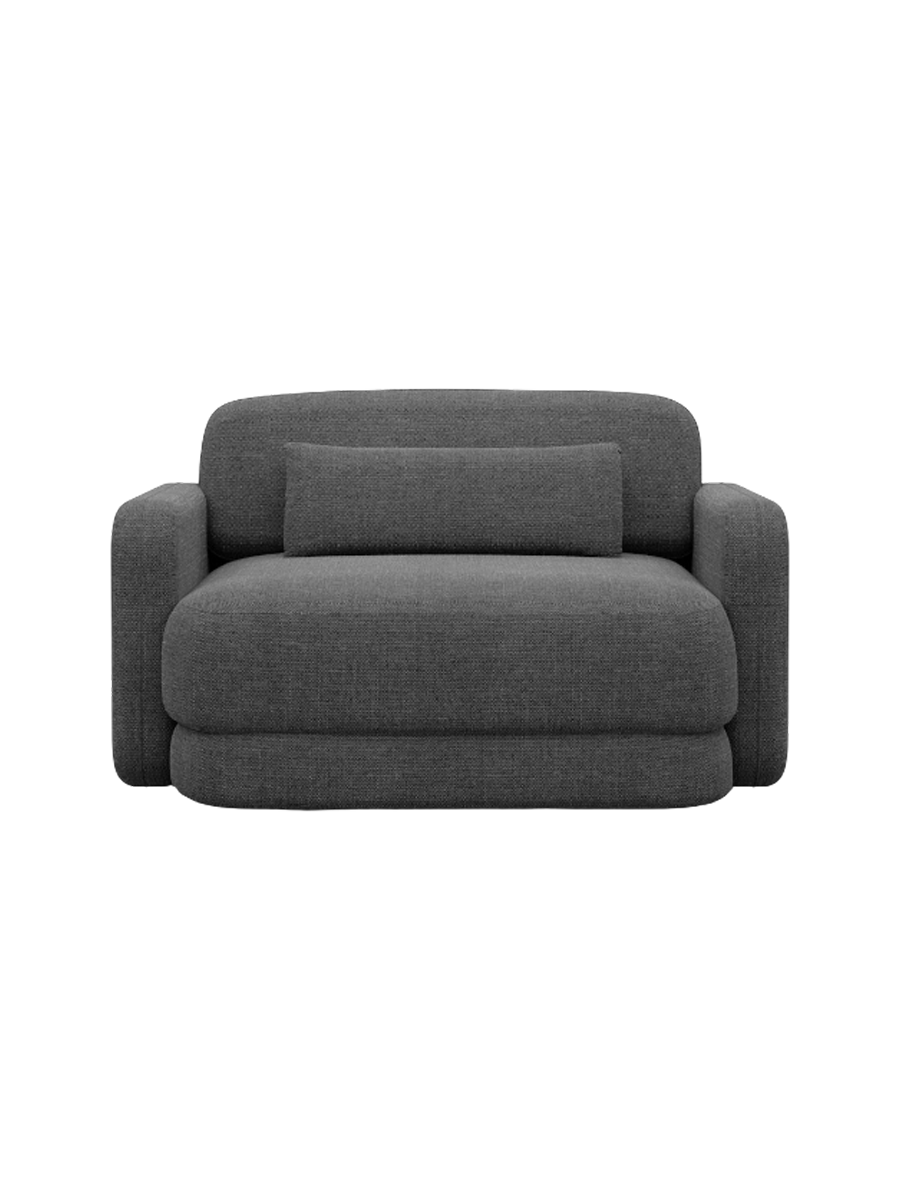 
Design Loungesessel „Eloria“ mit Strukturstoff-Bezug - Strukturstoff Anthrazit