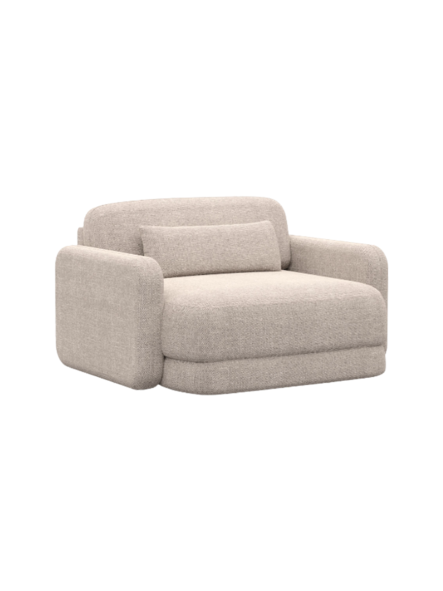 
Design Loungesessel „Eloria“ mit Strukturstoff-Bezug - Strukturstoff Anthrazit