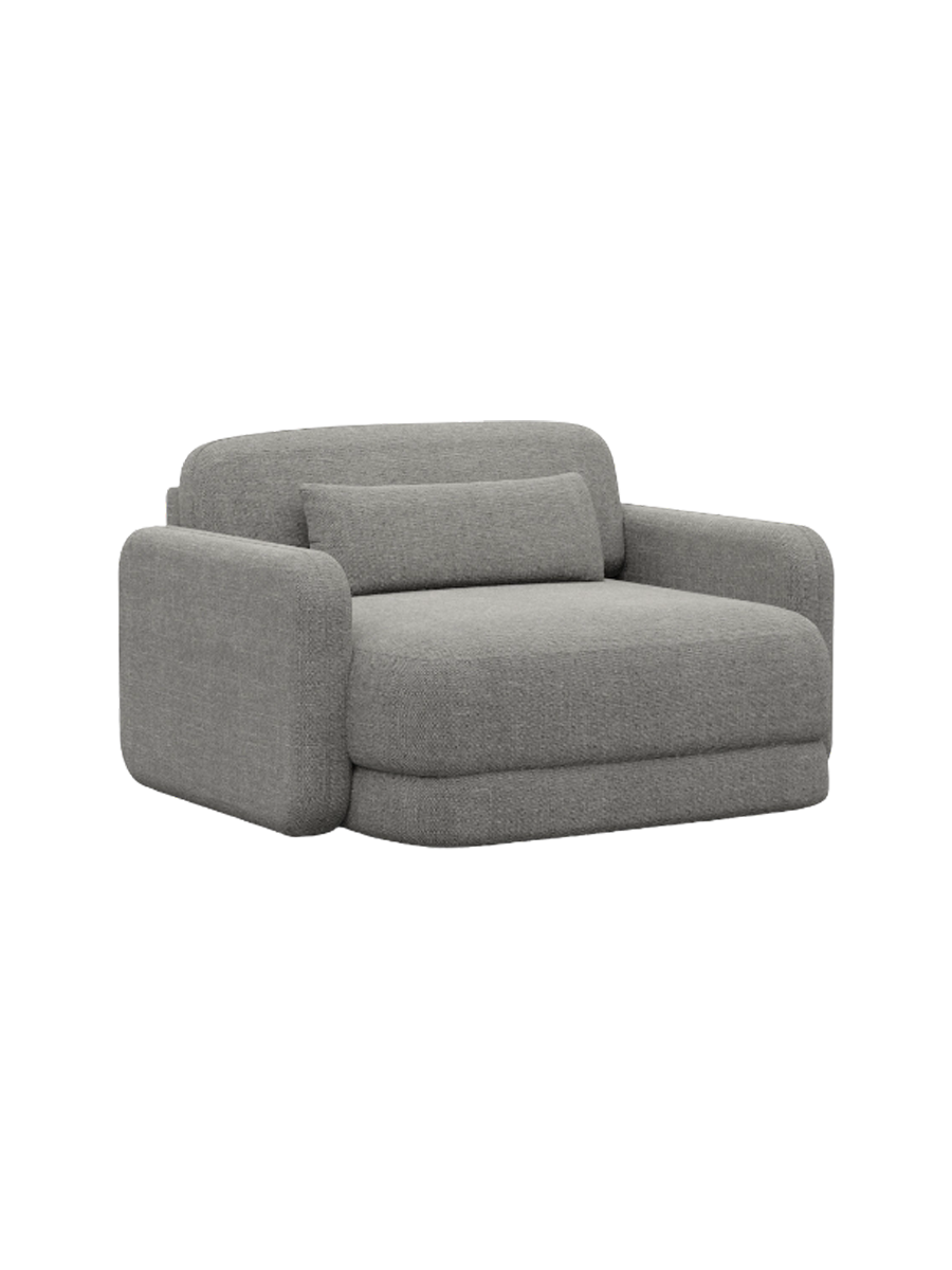 
Design Loungesessel „Eloria“ mit Strukturstoff-Bezug - Strukturstoff Anthrazit