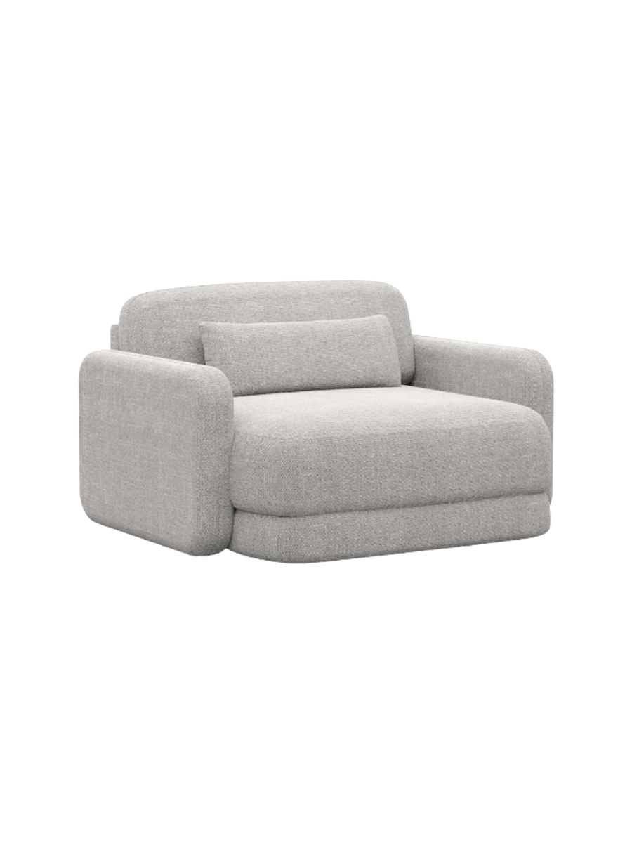 
Design Loungesessel „Eloria“ mit Strukturstoff-Bezug - Strukturstoff Anthrazit