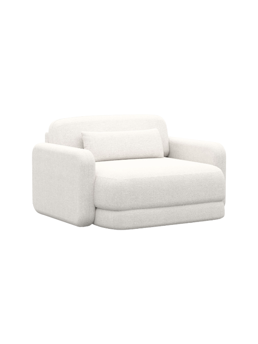
Design Loungesessel „Eloria“ mit Strukturstoff-Bezug - Strukturstoff Anthrazit