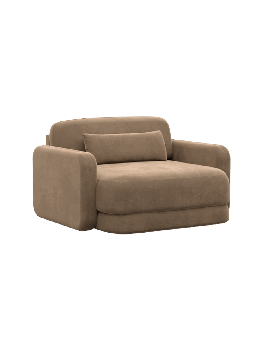 
Design Loungesessel „Eloria“ mit Samtbezug - Samtbezug Königsblau