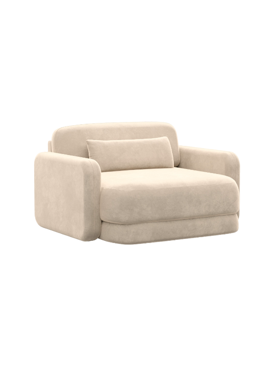 
Design Loungesessel „Eloria“ mit Samtbezug - Samtbezug Königsblau