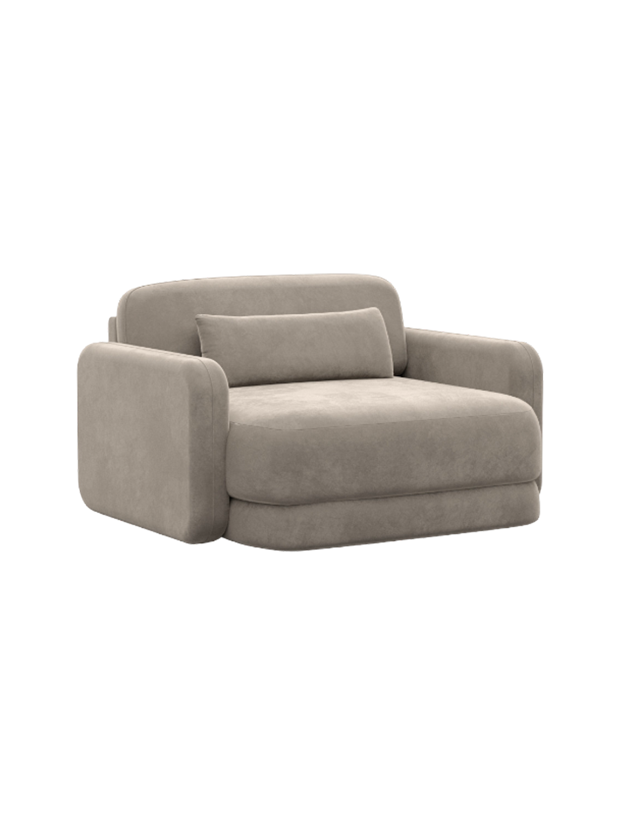 
Design Loungesessel „Eloria“ mit Samtbezug - Samtbezug Königsblau