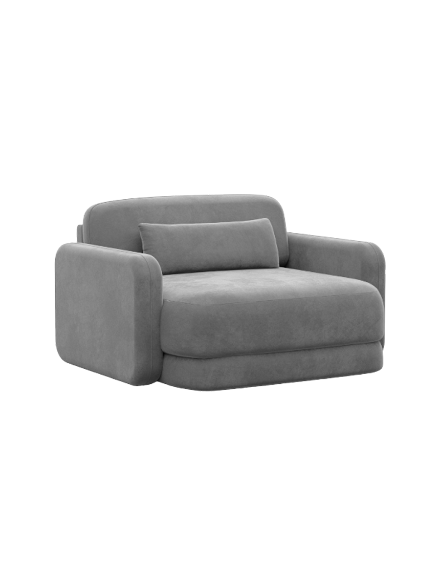 
Design Loungesessel „Eloria“ mit Samtbezug - Samtbezug Königsblau