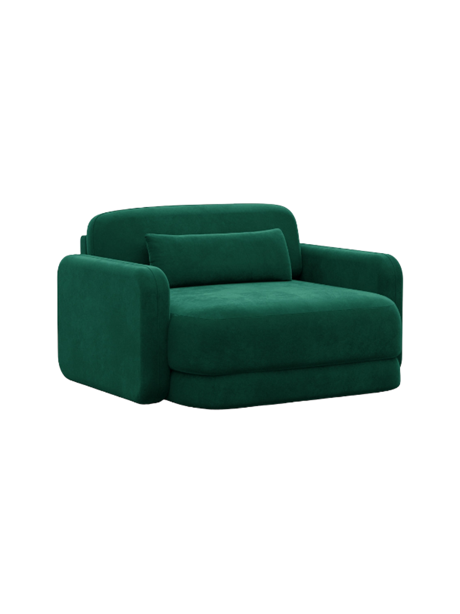 
Design Loungesessel „Eloria“ mit Samtbezug - Samtbezug Königsblau
