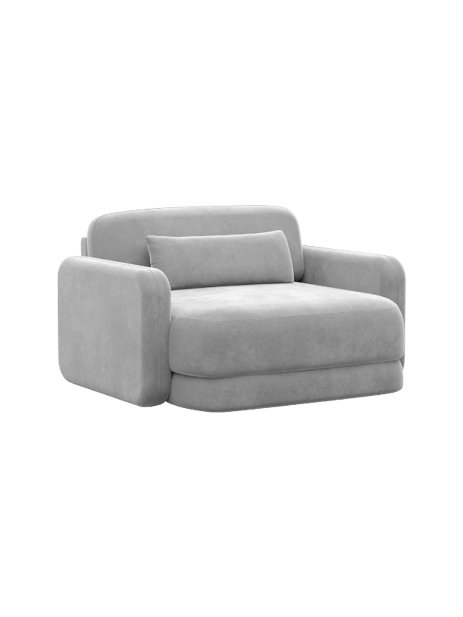 
Design Loungesessel „Eloria“ mit Samtbezug - Samtbezug Königsblau