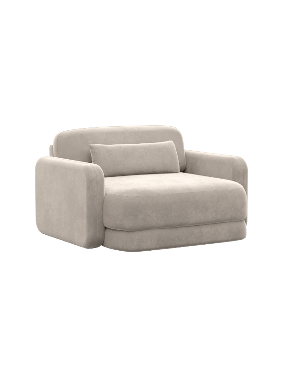 
Design Loungesessel „Eloria“ mit Samtbezug - Samtbezug Königsblau