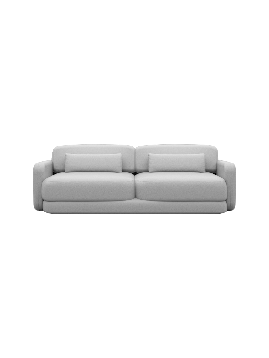 
2-Sitzer Design Echtleder Sofa „Eloria“ - Echtleder Beige