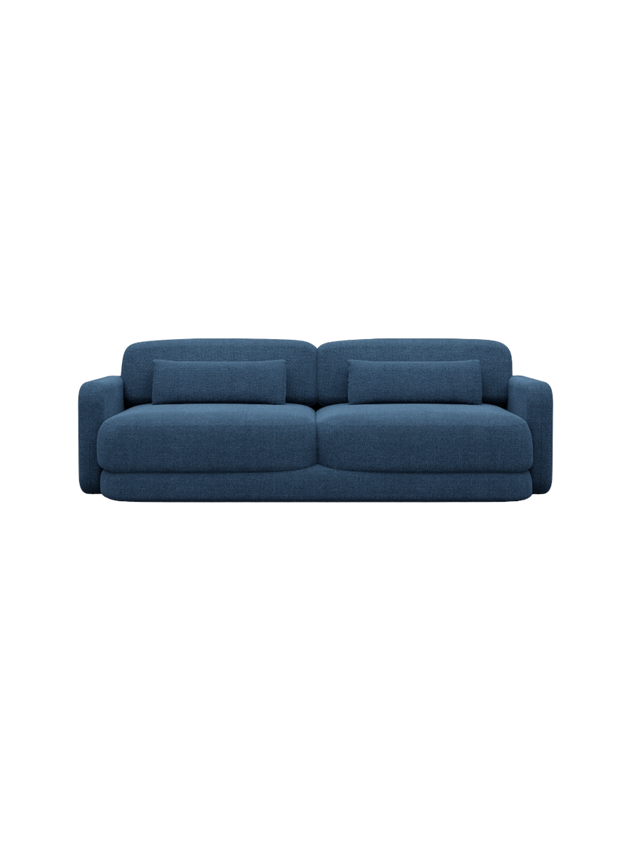 
2-Sitzer Design Sofa „Eloria“ mit Strukturstoff-Bezug - Strukturstoff Anthrazit