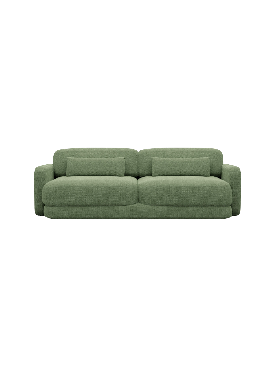 
2-Sitzer Design Sofa „Eloria“ mit Strukturstoff-Bezug - Strukturstoff Anthrazit