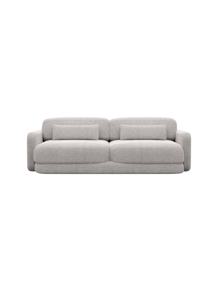 
2-Sitzer Design Sofa „Eloria“ mit Strukturstoff-Bezug - Strukturstoff Anthrazit
