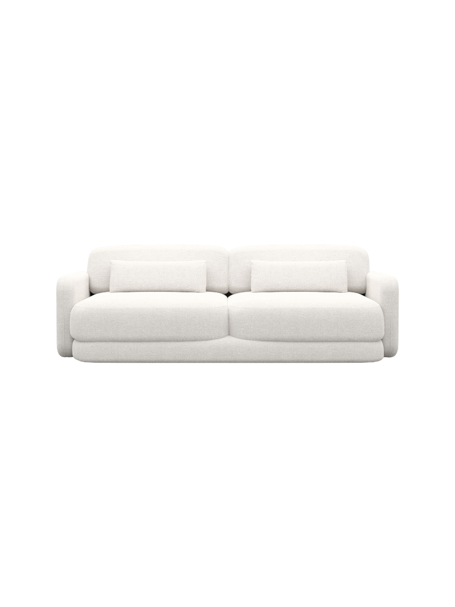 
2-Sitzer Design Sofa „Eloria“ mit Strukturstoff-Bezug - Strukturstoff Anthrazit