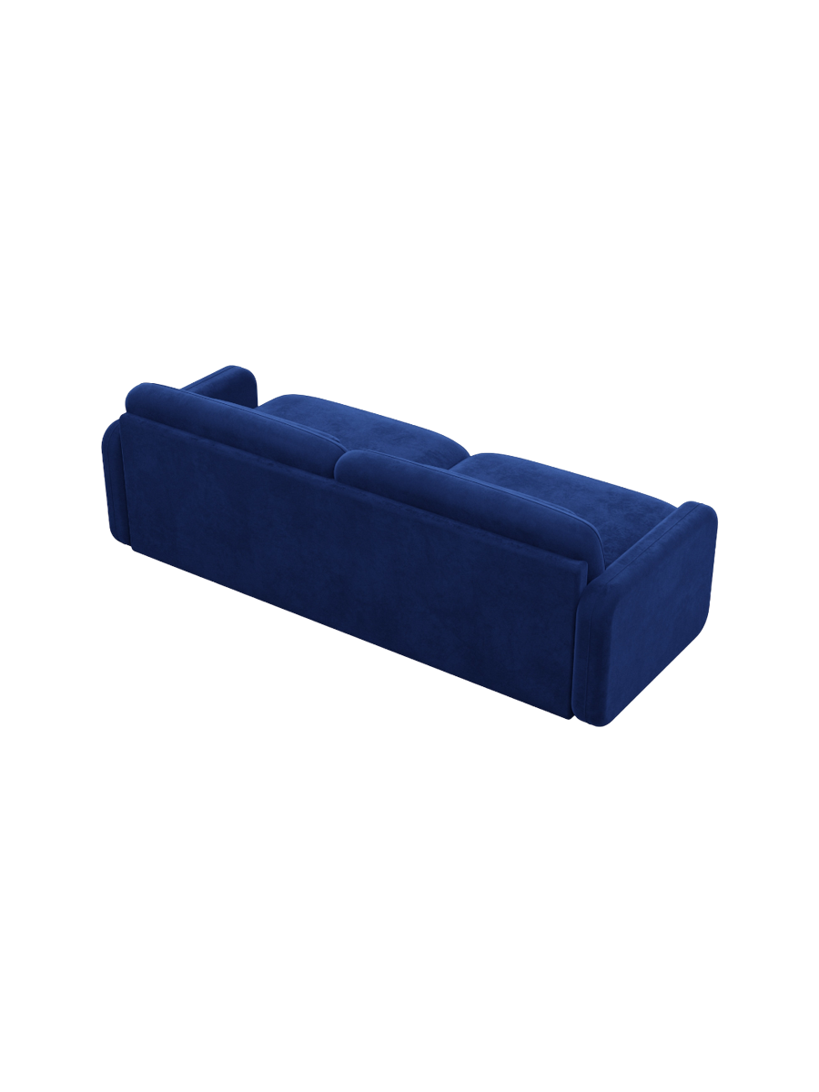 
2-Sitzer Design Sofa „Eloria“ mit Samtbezug - Samtbezug Königsblau