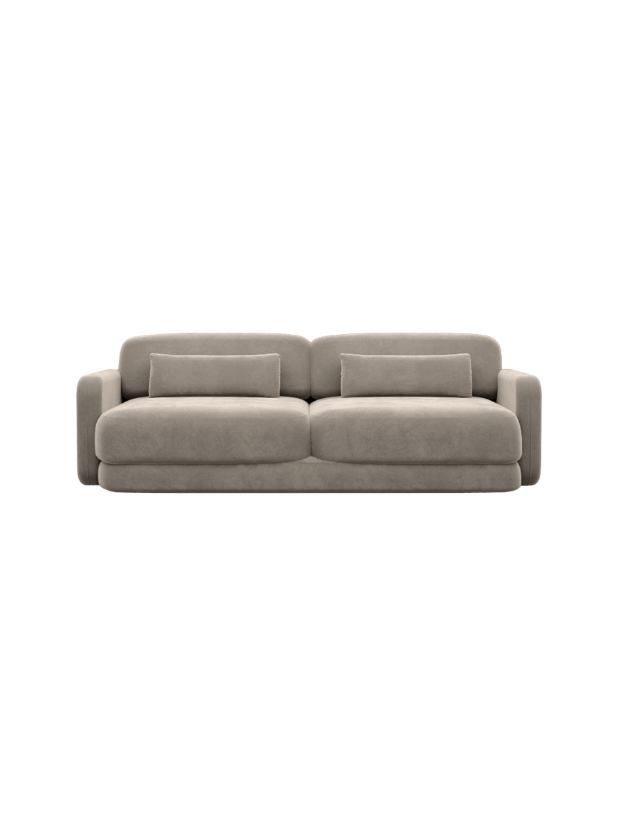 
2-Sitzer Design Sofa „Eloria“ mit Samtbezug - Samtbezug Königsblau