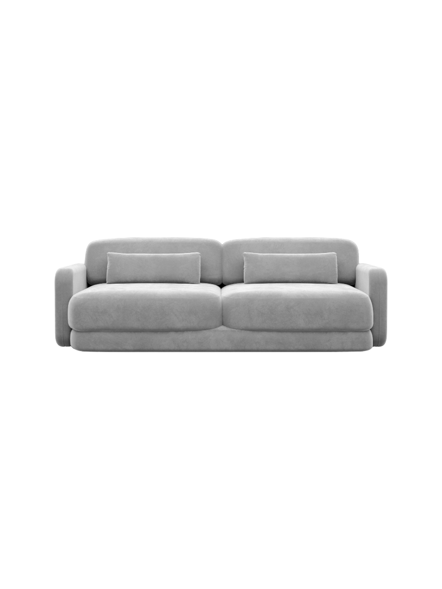 
2-Sitzer Design Sofa „Eloria“ mit Samtbezug - Samtbezug Königsblau