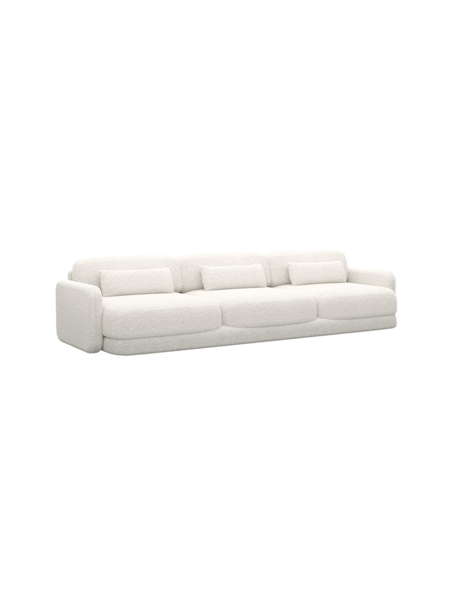 
3-Sitzer Design Sofa „Eloria“ mit Bouclé-Bezug
