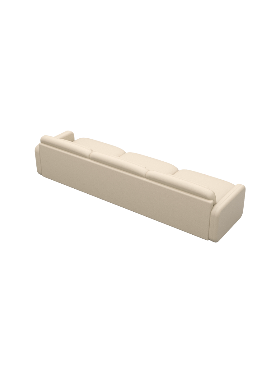 
3-Sitzer Design Echtleder Sofa „Eloria“ - Echtleder Beige