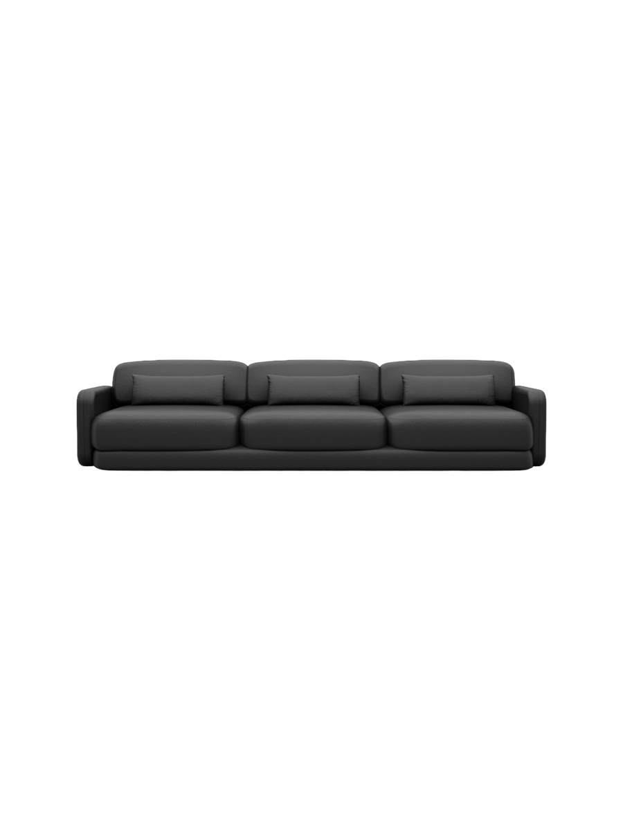 
3-Sitzer Design Echtleder Sofa „Eloria“ - Echtleder Beige