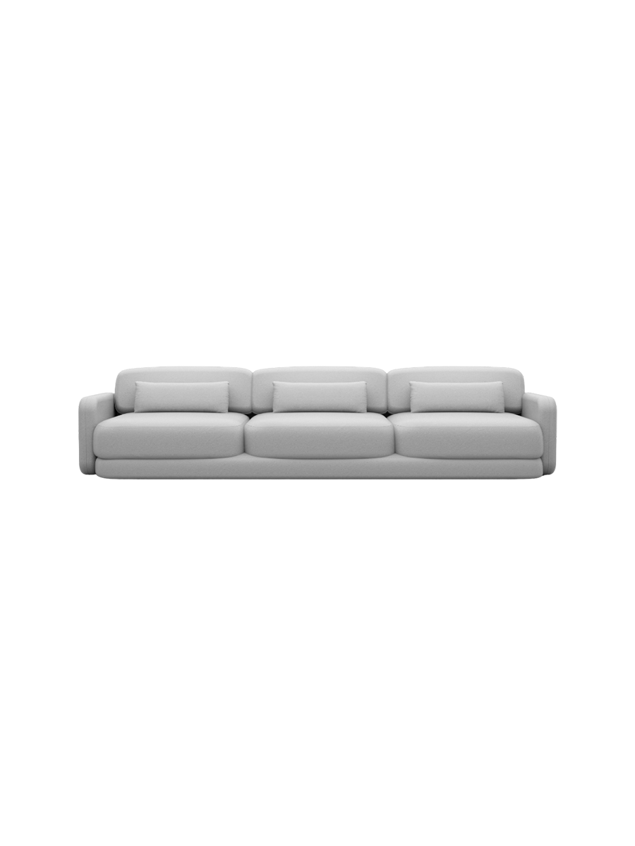 
3-Sitzer Design Echtleder Sofa „Eloria“ - Echtleder Beige