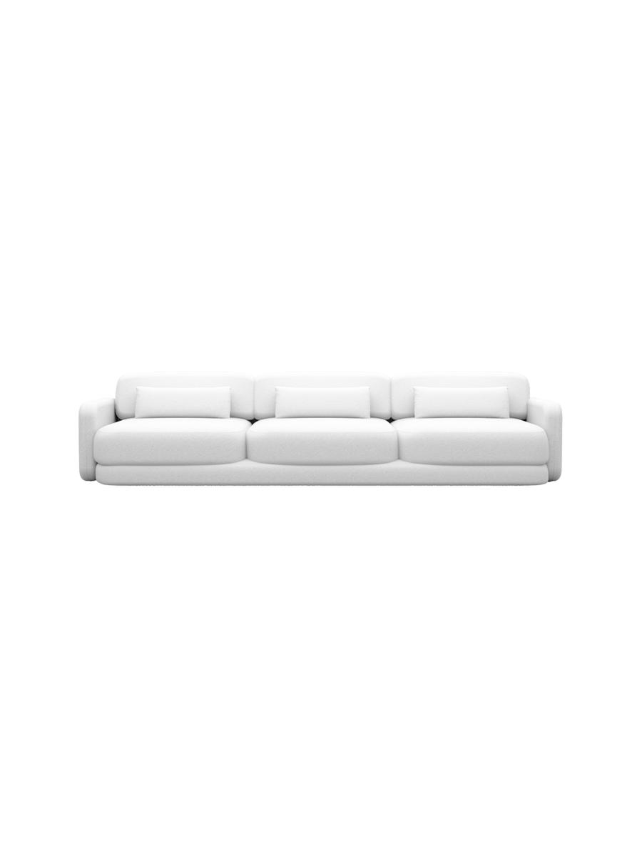 
3-Sitzer Design Echtleder Sofa „Eloria“ - Echtleder Beige